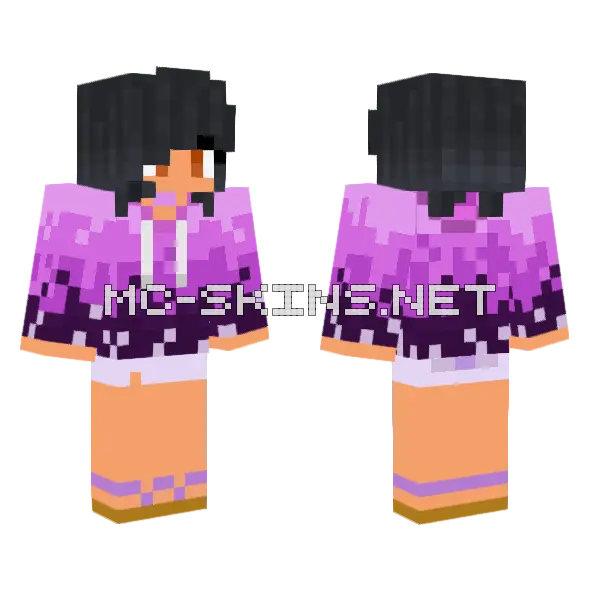 Aphmau When Angels Falls Minecraft skin, front and back