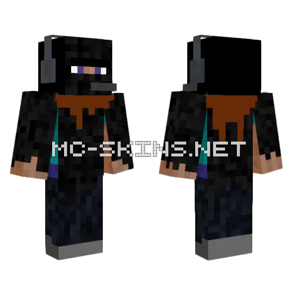 Apocalypse Steve Minecraft skin, front and back