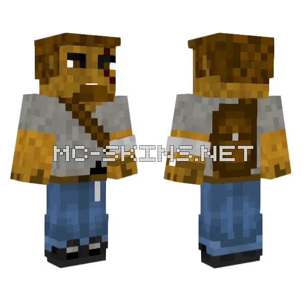 Apocalypse Survivor 2 Minecraft skin, front and back