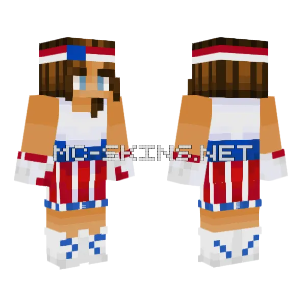 Apollo Creed Grack Minecraft skin, front and back