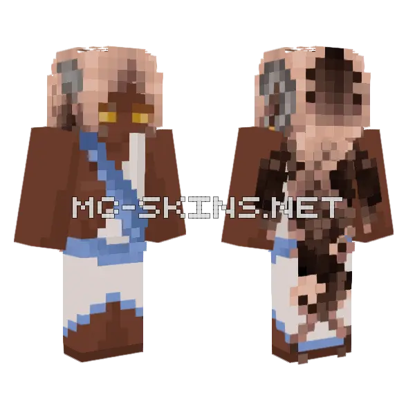 Apollo Skin Minecraft skin, front and back