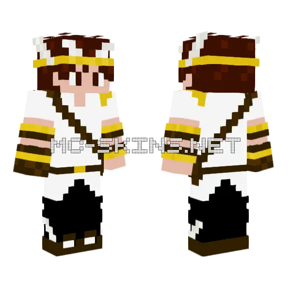 Apollo2 Cowboy Hat Minecraft skin, front and back