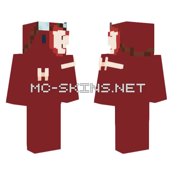 Apple Craft SMP Minecraft skin, front and back