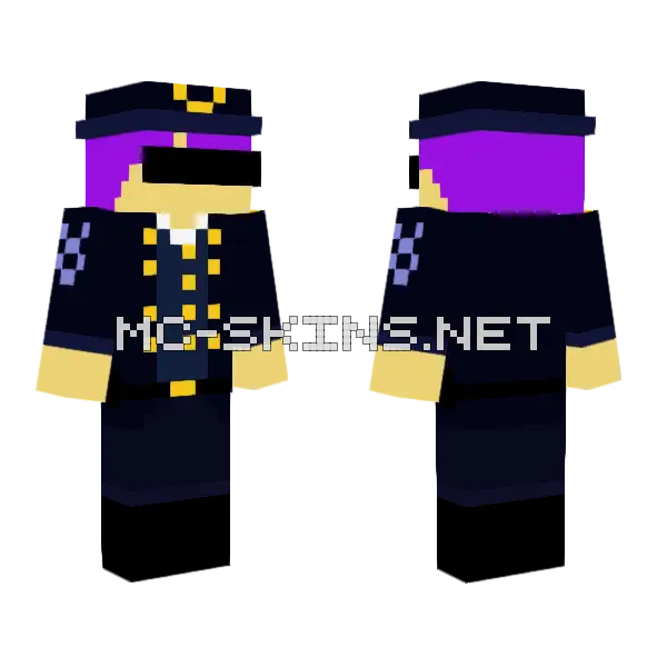 Apple Juice Union Uniform Minecraft skin, front and back