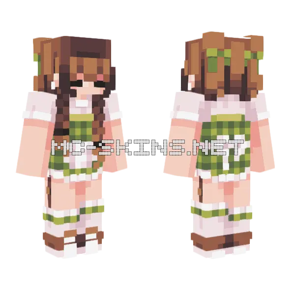 Apple Pie Minecraft skin, front and back