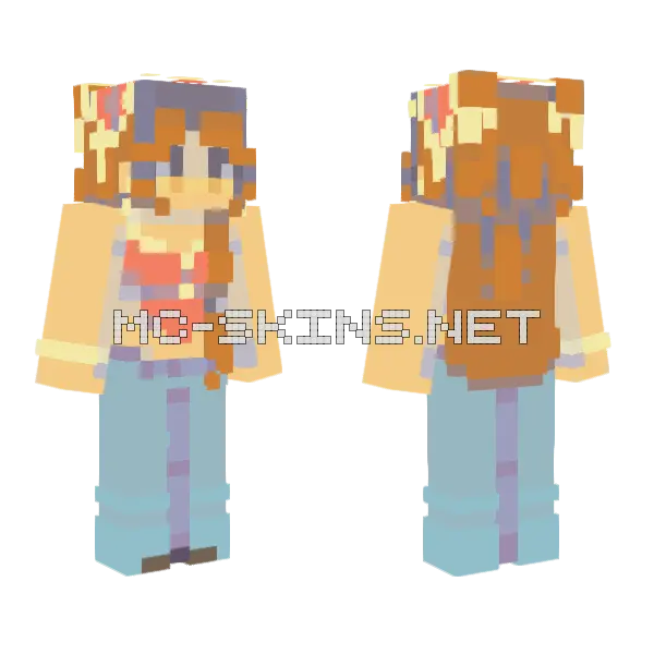 Apple Turnover RCE Minecraft skin, front and back
