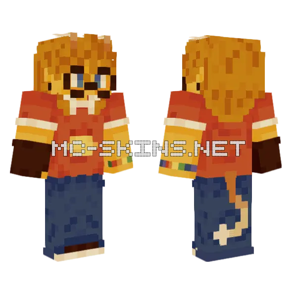 Applesauce Boy Minecraft skin, front and back