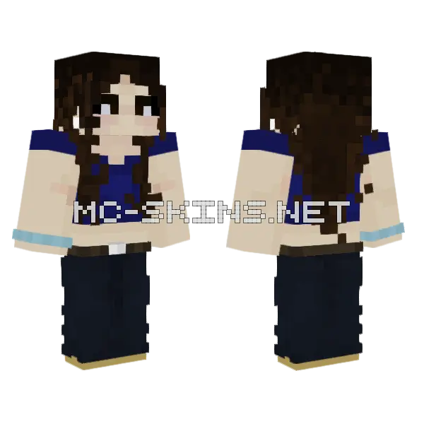 Apriil Minecraft skin, front and back