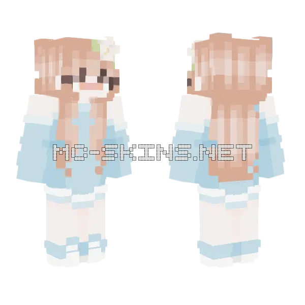 April Breeze Girl Minecraft skin, front and back