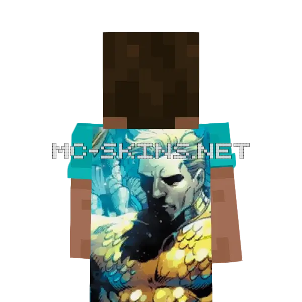 Aquaman cape, outside and lining