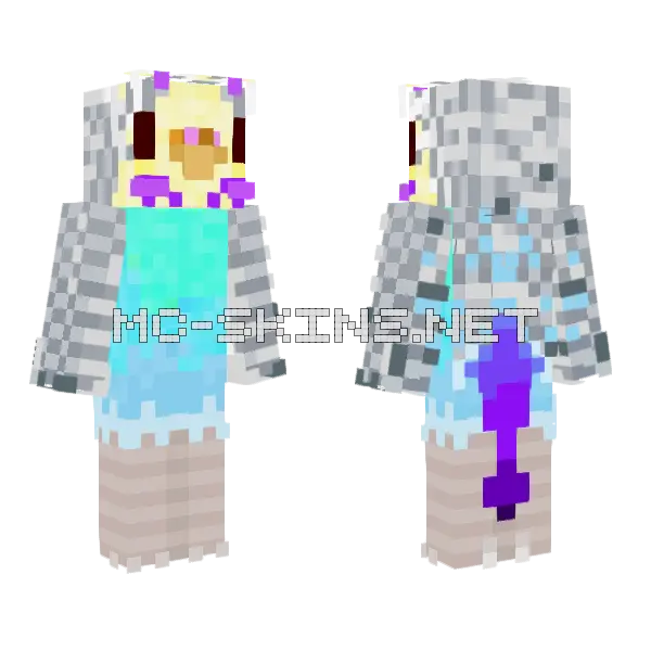 Aquamarine Daqeet, front and back