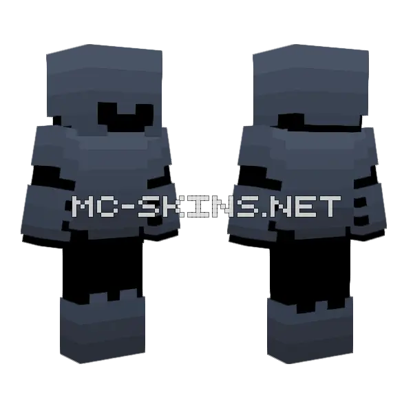 Aquarian Armor Base Minecraft skin, front and back
