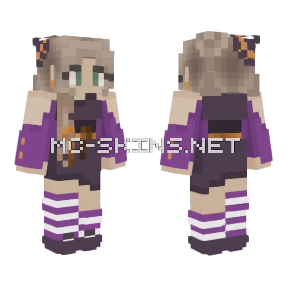Aquel Bruxa Minecraft skin, front and back
