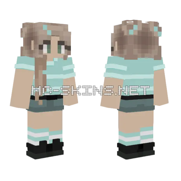 Aquel Girl Minecraft skin, front and back