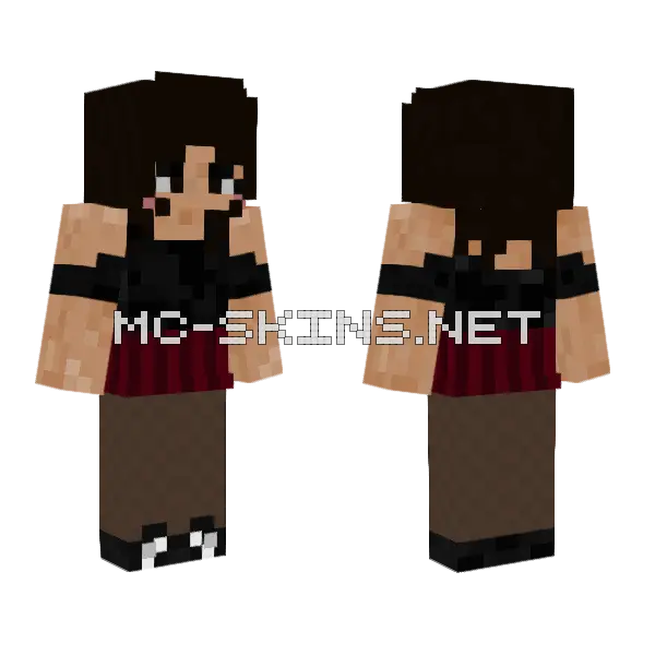 Aqwnstars Wip 1 Minecraft skin, front and back