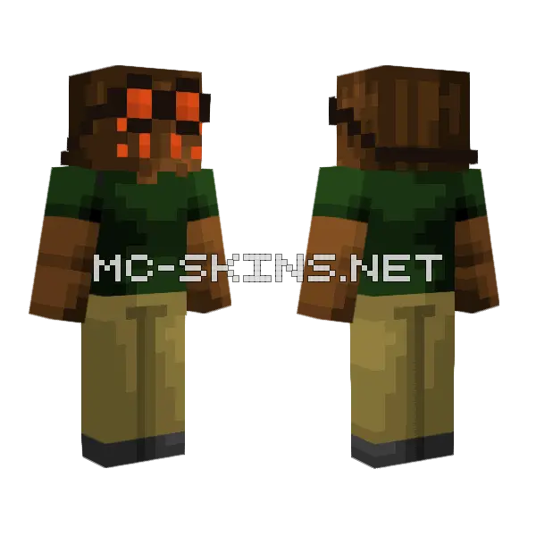 Arachnid Minecraft skin, front and back