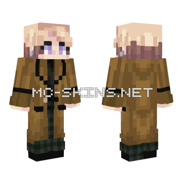 Arashi Narukami Edit Minecraft skin, front and back