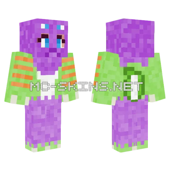 Arby OC Minecraft skin, front and back