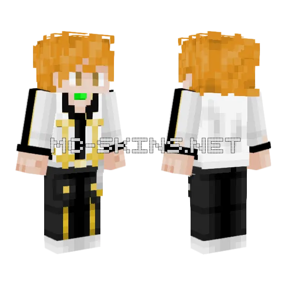 Arc Suit Blue Pokemon Masters EX Minecraft skin, front and back