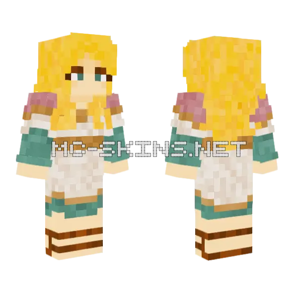 Archangel Jophiel Minecraft skin, front and back