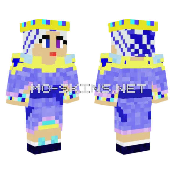 Archangel Mystic SMP Minecraft skin, front and back