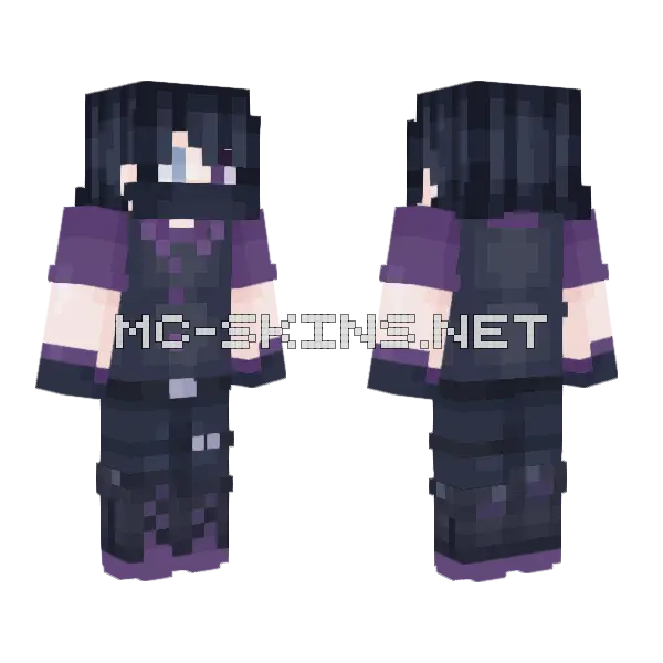 Archer Mask Minecraft skin, front and back