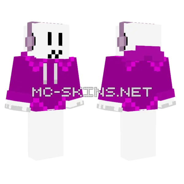 Archielear24 Purple Monster Minecraft skin, front and back