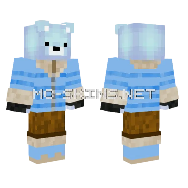 Arctic Fox Boy, front and back