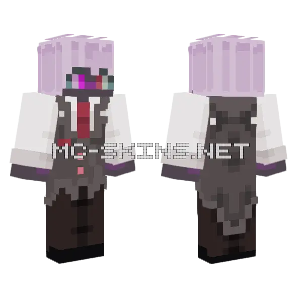 Arctic Origin Red Minecraft skin, front and back