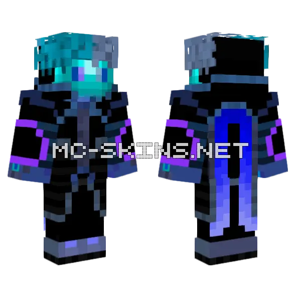 Arctic Skull Skin Minecraft skin, front and back