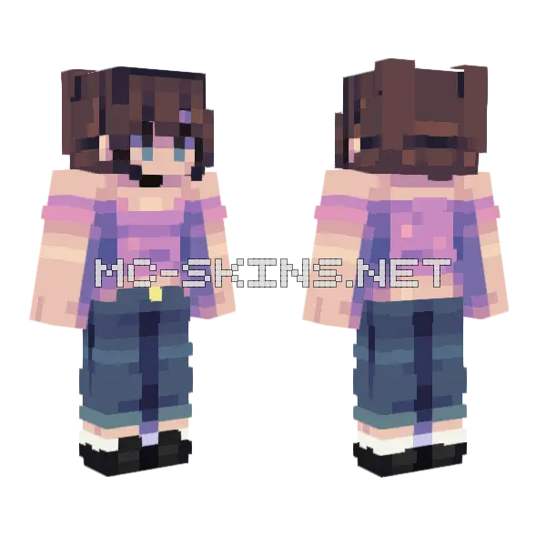 Are You Not Cold Minecraft skin, front and back