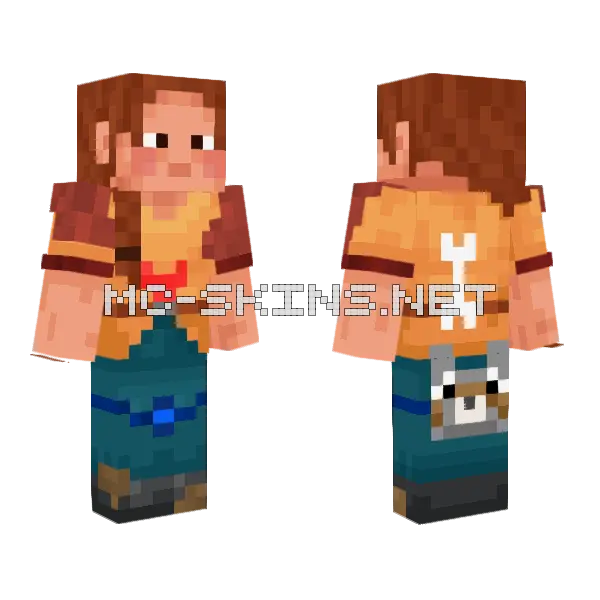 Ari Milestone 2 Minecraft skin, front and back