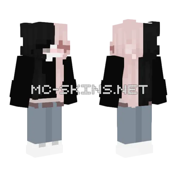 Ariana Minecraft skin, front and back