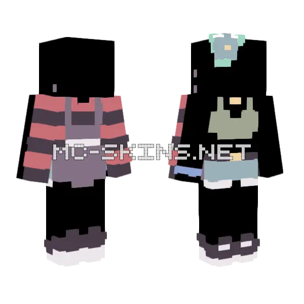 Aries And Taurus Raffle Minecraft skin, front and back