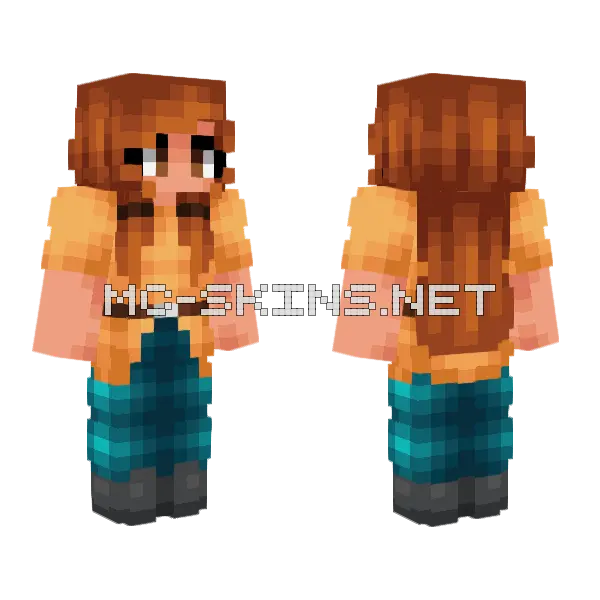 Ari's Default Style Skin Minecraft skin, front and back