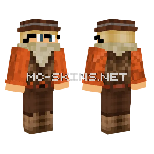 Arizona Ranger Minecraft skin, front and back