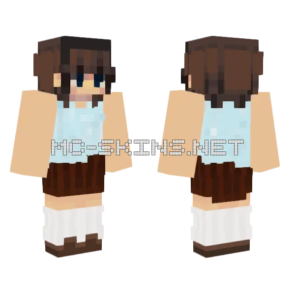 Arm Missing Minecraft skin, front and back