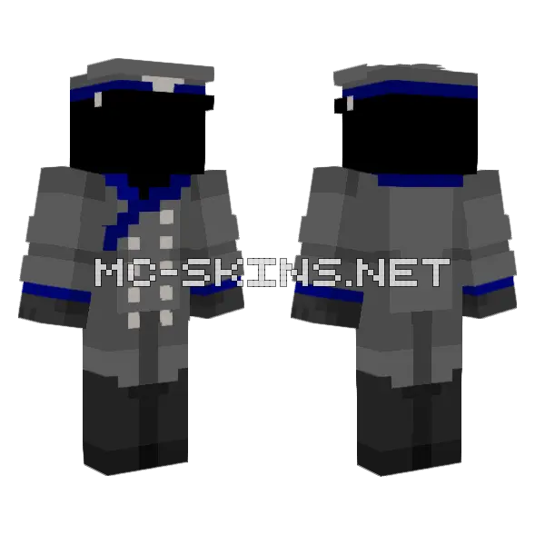 Armed Soldier Baldaria Minecraft skin, front and back