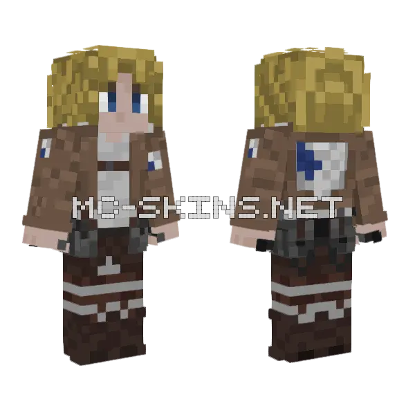 Armin Arlert Attack on Titan, front and back