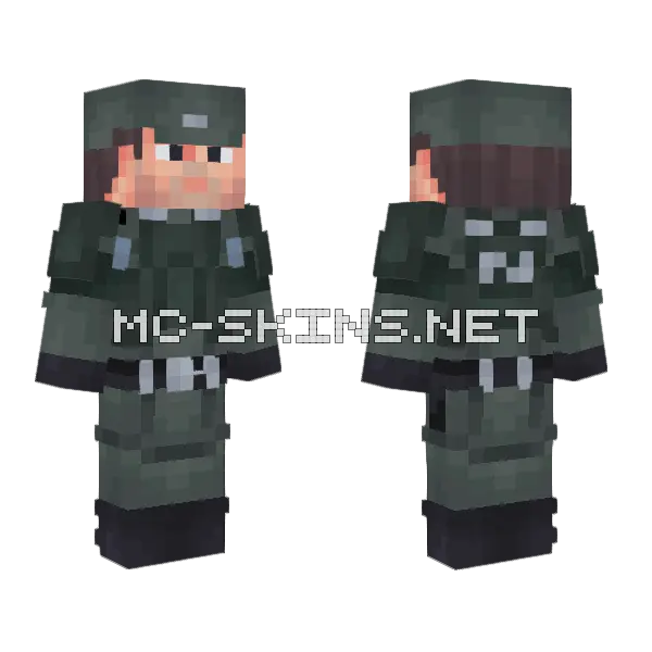 Army Trooper Aldhani Andor Minecraft skin, front and back