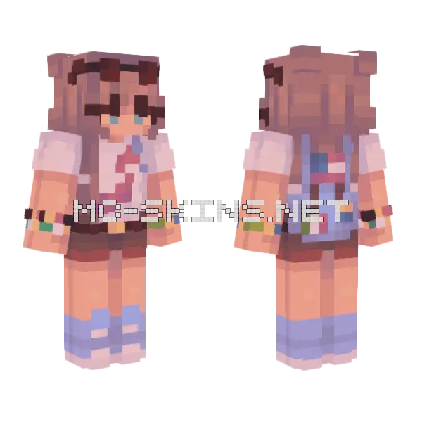 Around The World St Minecraft skin, front and back
