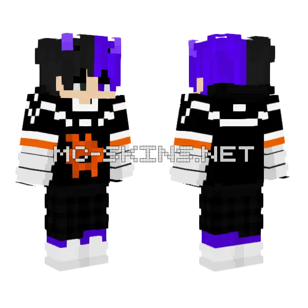 Art2 Minecraft skin, front and back