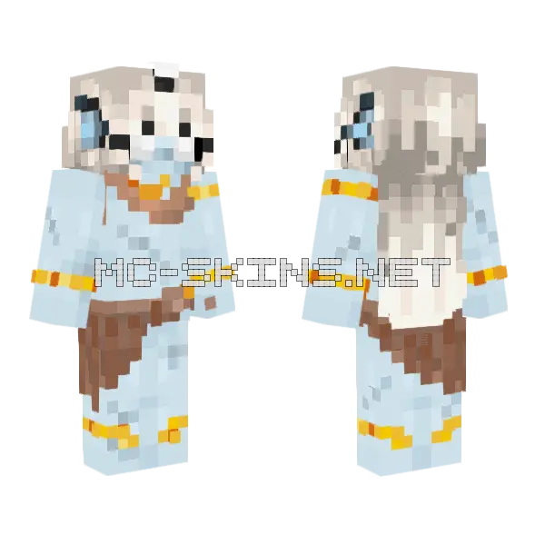 Artfight Attack Tebby0bear Minecraft skin, front and back