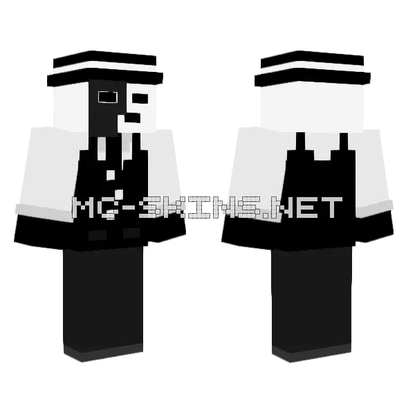 Artful Panda Skin Minecraft skin, front and back