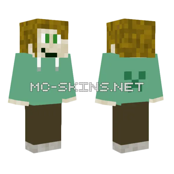 Artie Minecraft skin, front and back
