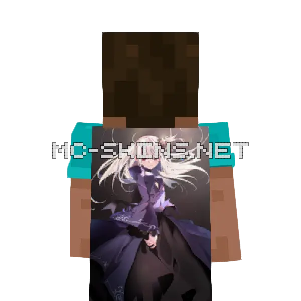 Artoria Pendragon Dress cape, outside and lining