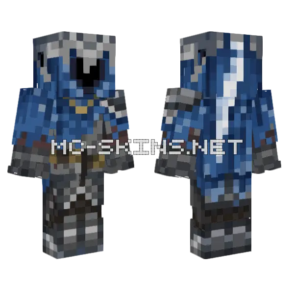 Artorias Dark Souls Minecraft skin, front and back