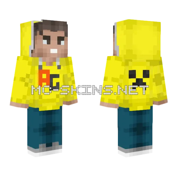 Aryan Gaming Minecraft skin, front and back
