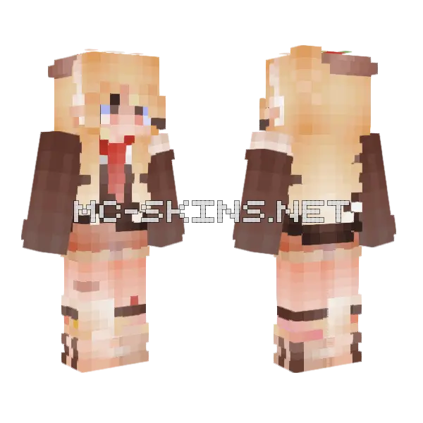 As The Day He Met Her Rce Minecraft skin, front and back