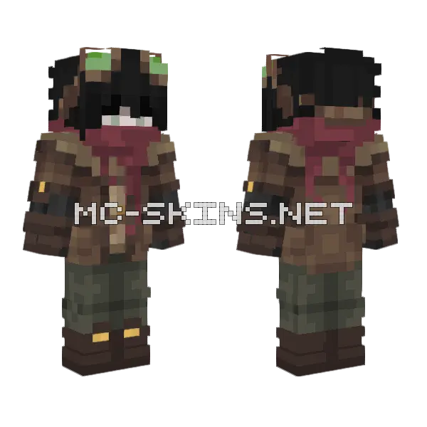 Asaemon Minecraft skin, front and back